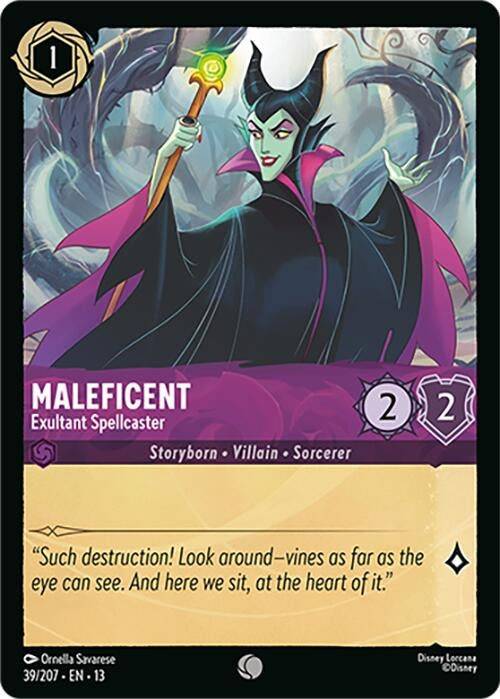 Image for Maleficent - Exultant Spellcaster (39/204) (13) - Disney Lorcana