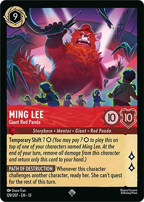 Image for Ming Lee - Giant Red Panda (129/204) (13) - Disney Lorcana