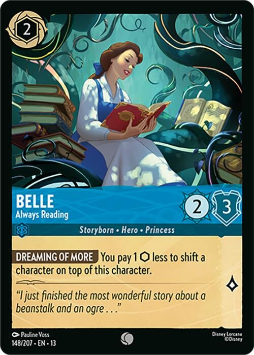 Image for Belle - Always Reading (148/204) (13) - Disney Lorcana