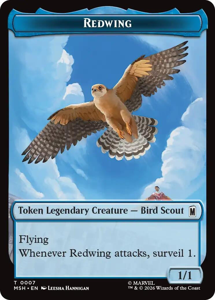 Image for Redwing // Zabu Double-Sided Token (7 // 16) (MSH) - Magic: The Gathering