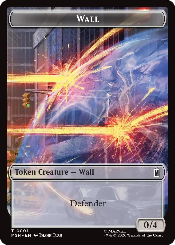 Image for Wall // Moloid Double-Sided Token (1 // 13) (MSH) - Magic: The Gathering