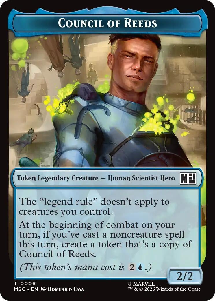 Image for Council of Reeds (0008) // Merfolk (0006) Double-Sided Token (8 // 6) (MSC) - Magic: The Gathering