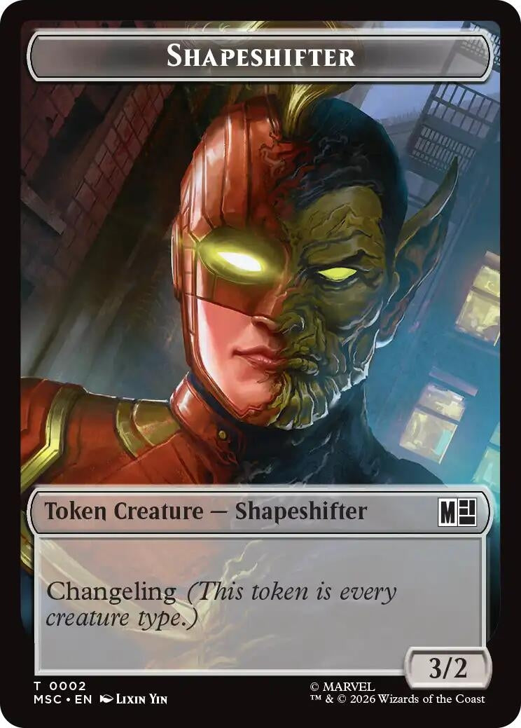 Image for Shapeshifter // Ape Villain Double-Sided Token (2 // 10) (MSC) - Magic: The Gathering