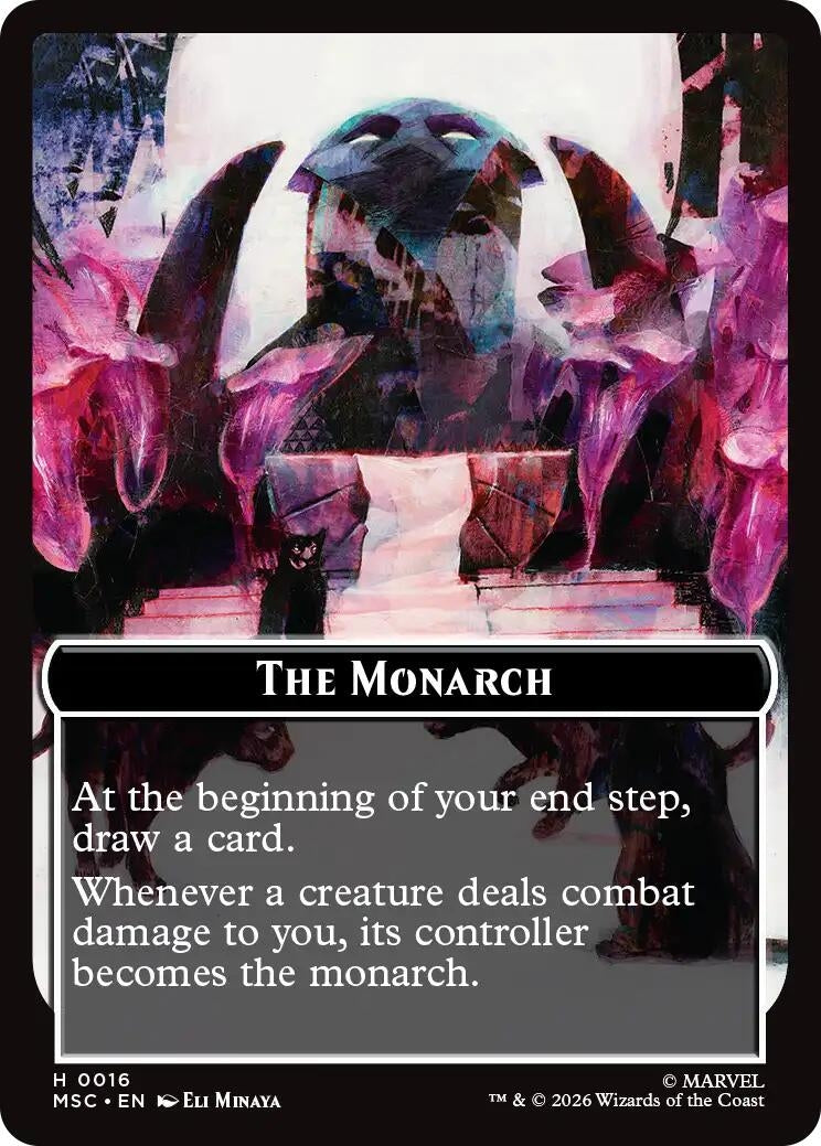 Image for The Monarch (0016) // Vibranium (0031) Double-Sided Token (Surge Foil) (16 // 31) (MSC) - Magic: The Gathering