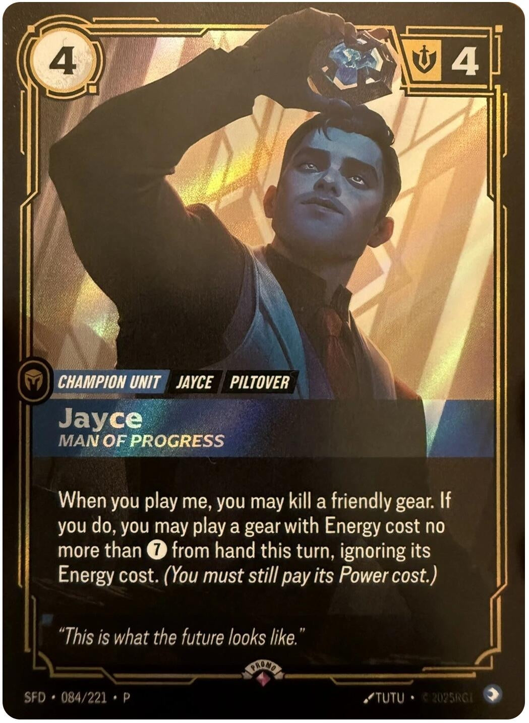 Image for Jayce - Man of Progress (084/221) (OPP) - Riftbound: League of Legends Trading Card Game