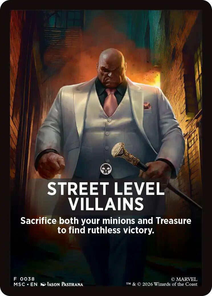 Image for Street Level Villains Theme Card (38) (MSC) - Magic: The Gathering