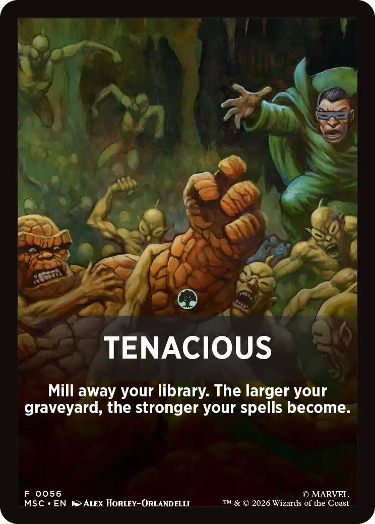 Image for Tenacious Theme Card (56) (MSC) - Magic: The Gathering