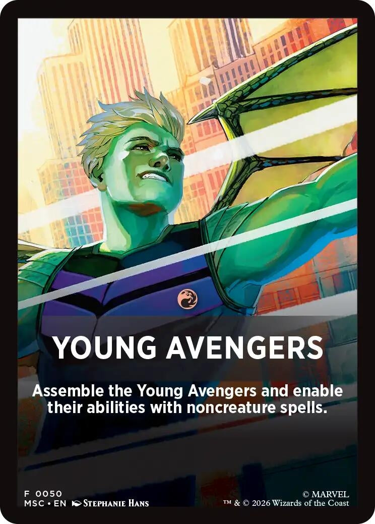 Image for Young Avengers Theme Card (50) (MSC) - Magic: The Gathering