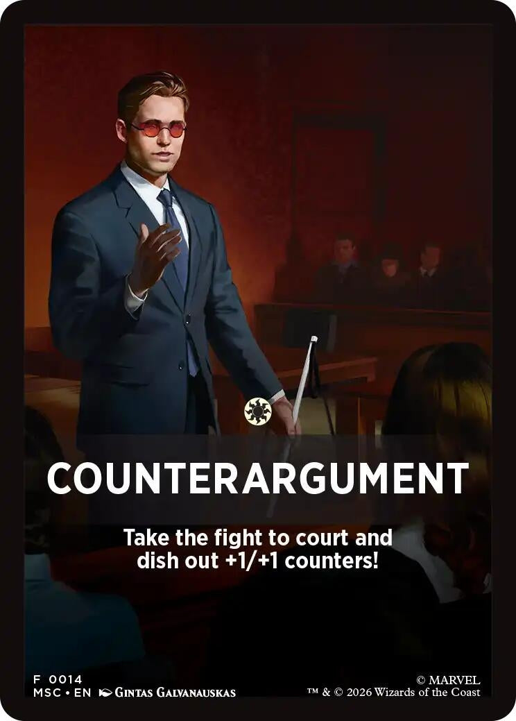 Image for Counterargument Theme Card (14) (MSC) - Magic: The Gathering
