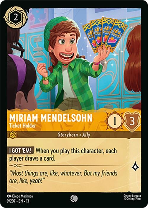Image for Miriam Mendelsohn - Ticket Holder (9/204) (13) - Disney Lorcana