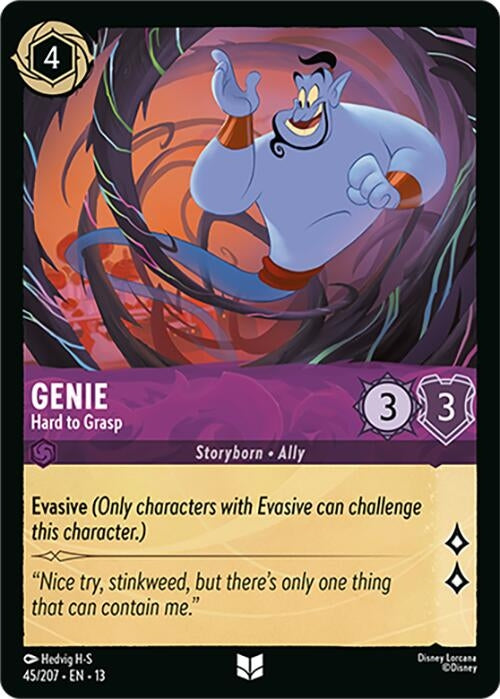 Image for Genie - Hard to Grasp (45/204) (13) - Disney Lorcana
