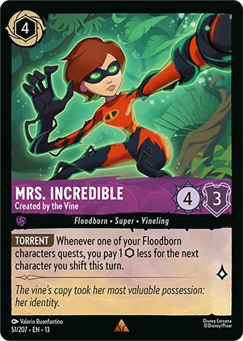 Image for Mrs. Incredible - Created by the Vine (51/204) (13) - Disney Lorcana