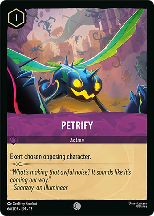Image for Petrify (66/204) (13) - Disney Lorcana