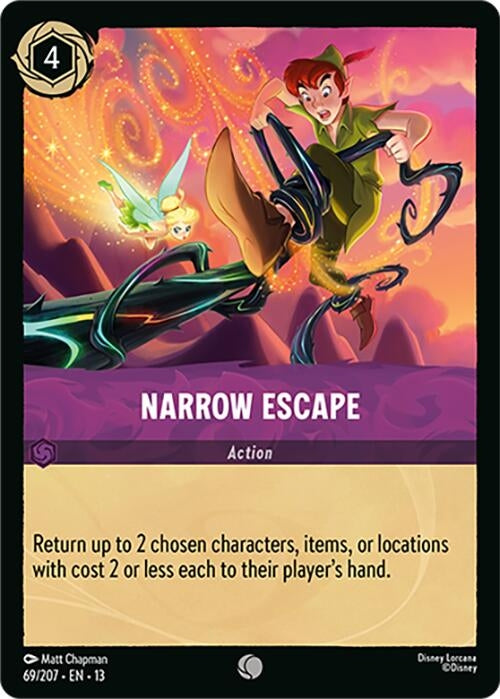 Image for Narrow Escape (69/204) (13) - Disney Lorcana