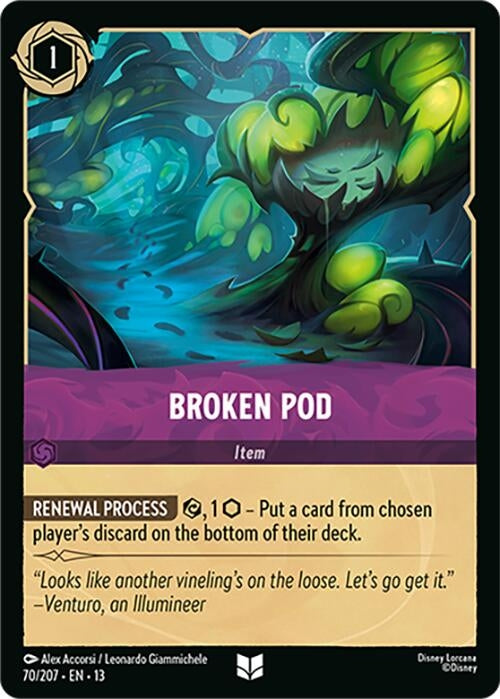 Image for Broken Pod (70/204) (13) - Disney Lorcana