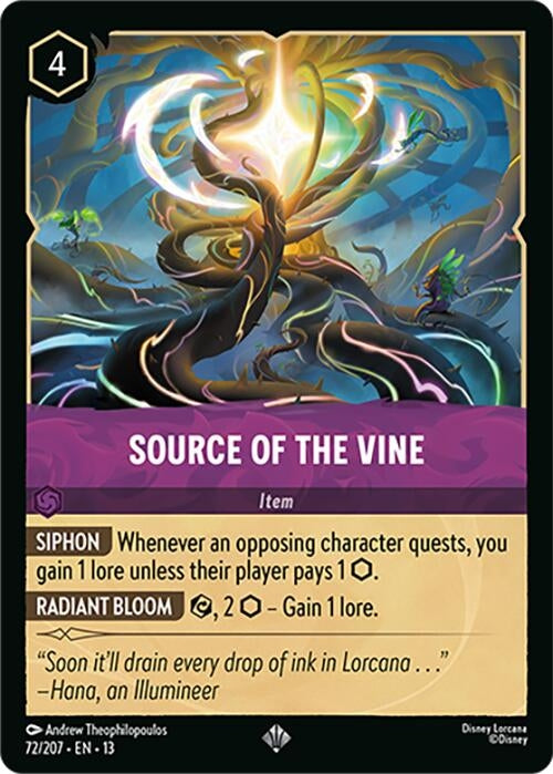 Image for Source of the Vine (72/204) (13) - Disney Lorcana
