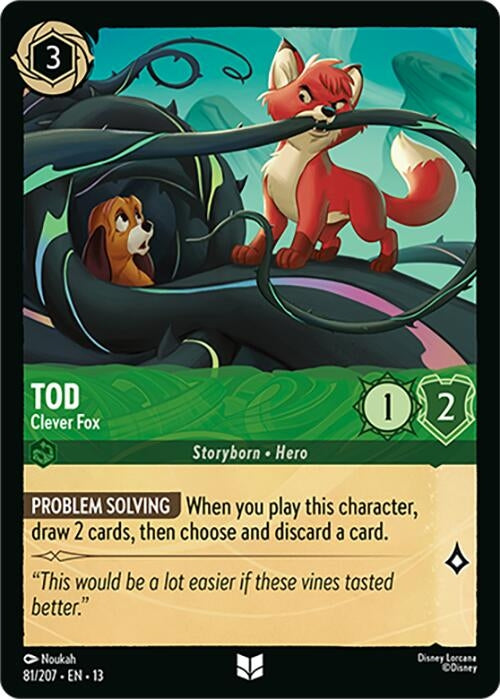Image for Tod - Clever Fox (81/204) (13) - Disney Lorcana
