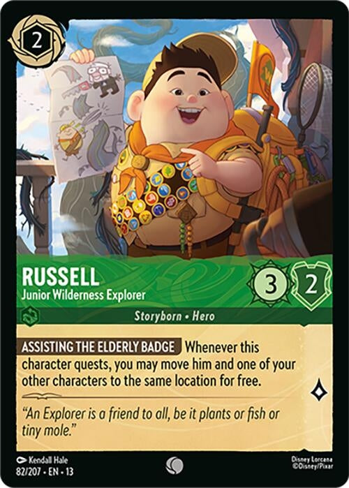 Image for Russell - Junior Wilderness Explorer (82/204) (13) - Disney Lorcana