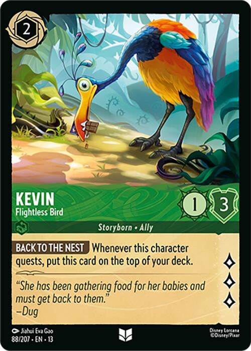 Image for Kevin - Flightless Bird (88/204) (13) - Disney Lorcana