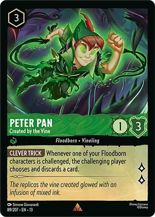 Image for Peter Pan - Created by the Vine (89/204) (13) - Disney Lorcana
