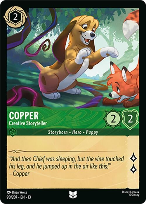 Image for Copper - Creative Storyteller (90/204) (13) - Disney Lorcana