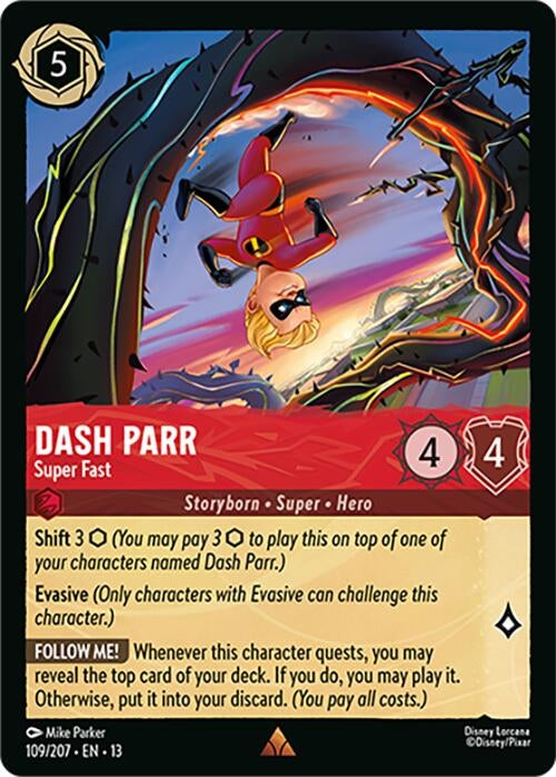 Image for Dash Parr - Super Fast (109/204) (13) - Disney Lorcana