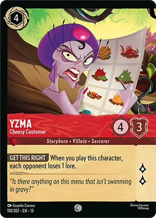 Image for Yzma - Choosy Customer (Foil) (110/204) (13) - Disney Lorcana