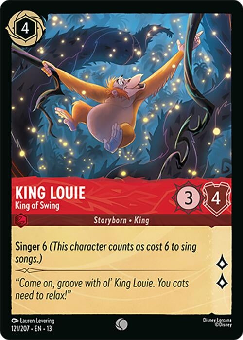 Image for King Louie - King of Swing (121/204) (13) - Disney Lorcana