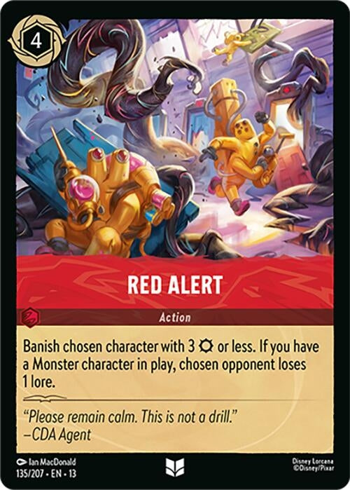 Image for Red Alert (135/204) (13) - Disney Lorcana