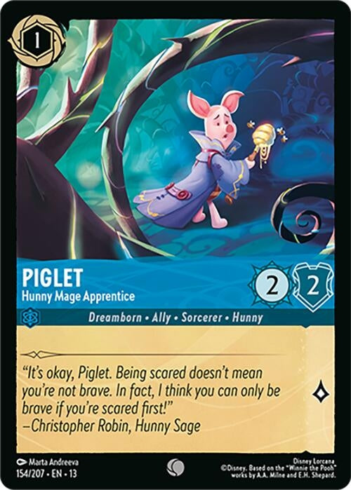 Image for Piglet - Hunny Mage Apprentice (154/204) (13) - Disney Lorcana