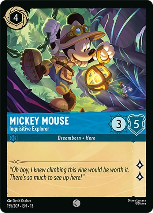 Image for Mickey Mouse - Inquisitive Explorer (155/204) (13) - Disney Lorcana