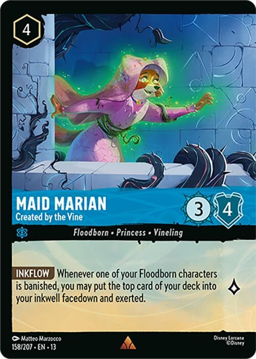 Image for Maid Marian - Created by the Vine (Foil) (158/204) (13) - Disney Lorcana