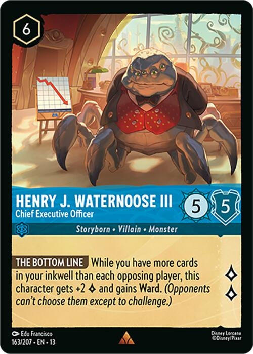 Image for Henry J. Waternoose III - Chief Executive Officer (163/204) (13) - Disney Lorcana