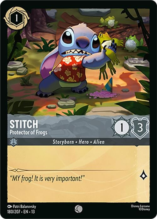 Image for Stitch - Protector of Frogs (180/204) (13) - Disney Lorcana