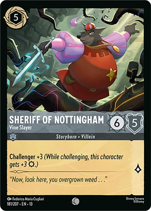 Image for Sheriff of Nottingham - Vine Slayer (181/204) (13) - Disney Lorcana