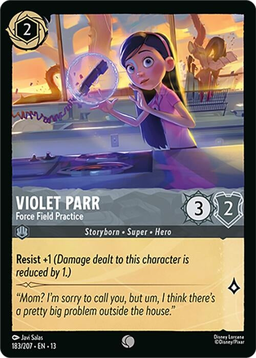 Image for Violet Parr - Force Field Practice (183/204) (13) - Disney Lorcana