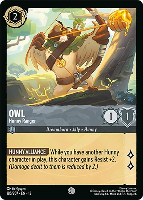 Image for Owl - Hunny Ranger (185/204) (13) - Disney Lorcana