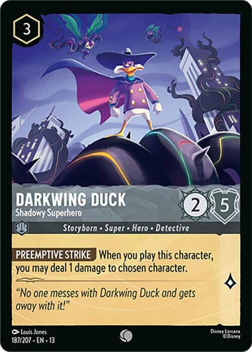 Image for Darkwing Duck - Shadowy Superhero (187/204) (13) - Disney Lorcana