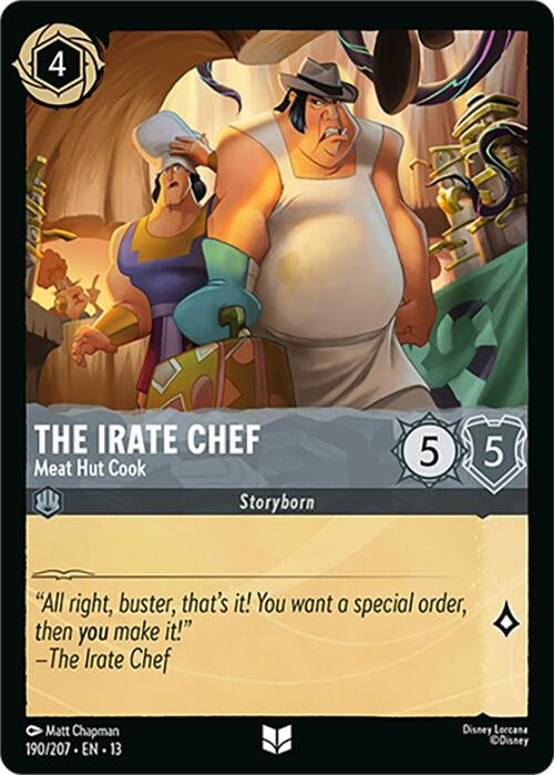 Image for The Irate Chef - Meat Hut Cook (190/204) (13) - Disney Lorcana