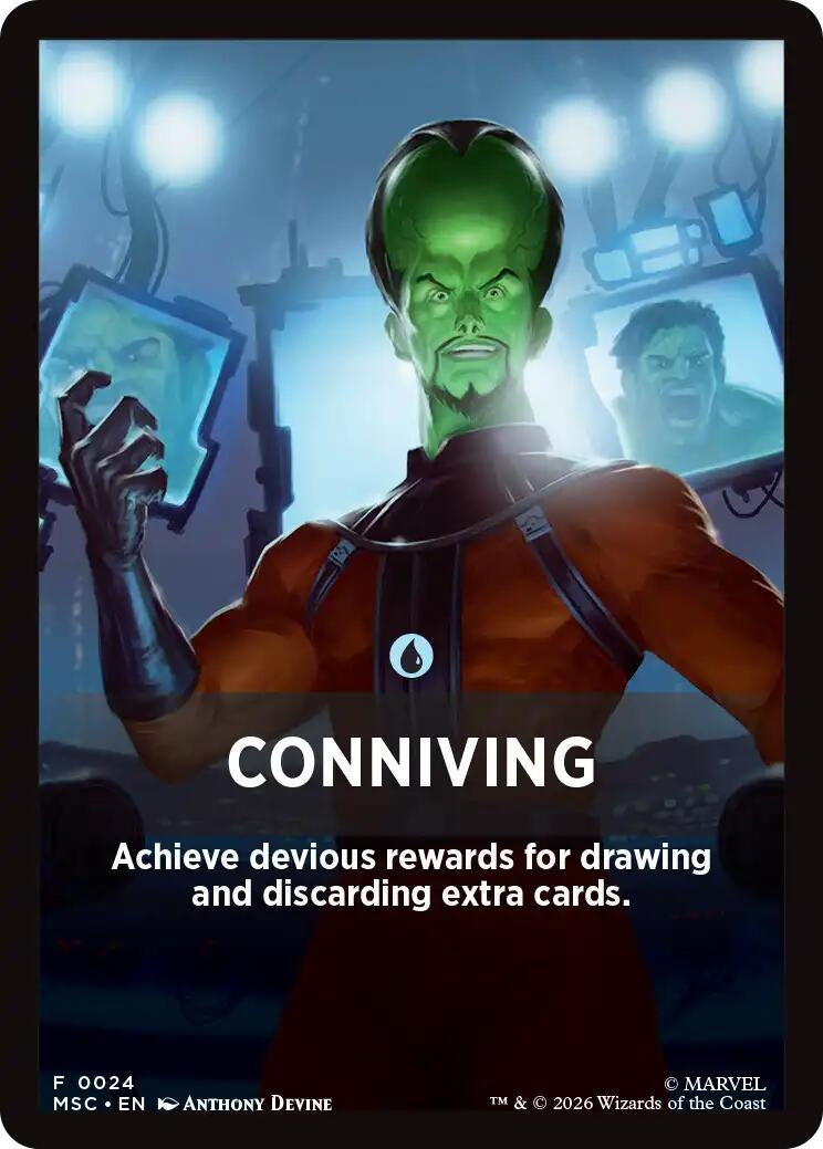 Image for Conniving Theme Card (24) (MSC) - Magic: The Gathering