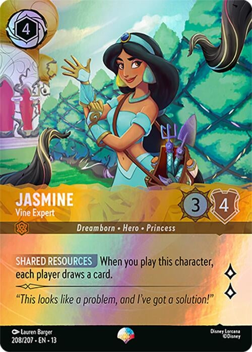 Image for Jasmine - Vine Expert (Epic) (208/204) (13) - Disney Lorcana