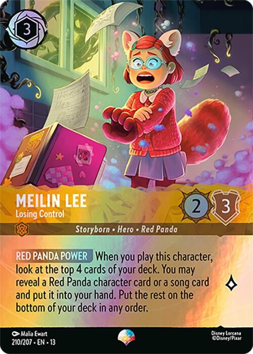 Image for Meilin Lee - Losing Control (Epic) (210/204) (13) - Disney Lorcana