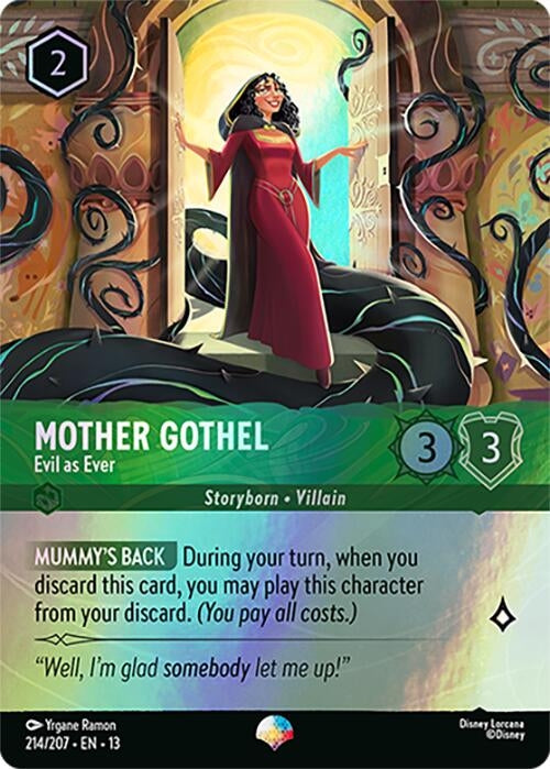 Image for Mother Gothel - Evil as Ever (Epic) (214/204) (13) - Disney Lorcana