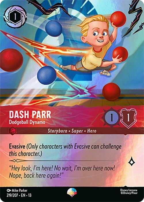Image for Dash Parr - Dodgeball Dynamo (Epic) (219/204) (13) - Disney Lorcana