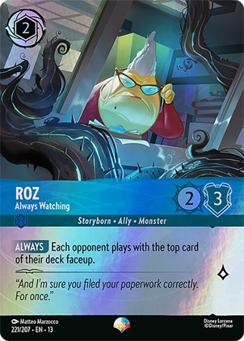 Image for Roz - Always Watching (Epic) (221/204) (13) - Disney Lorcana