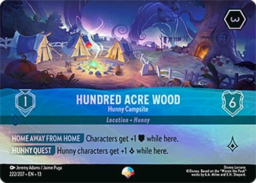 Image for Hundred Acre Wood - Hunny Campsite (Epic) (222/204) (13) - Disney Lorcana