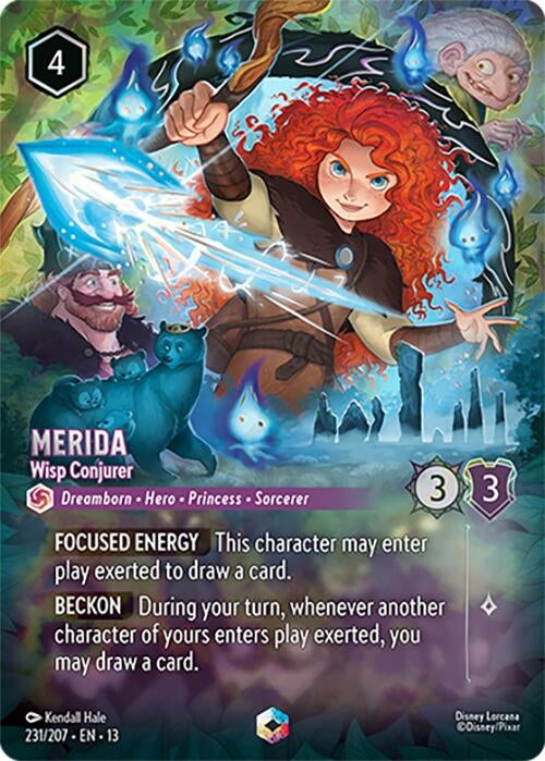 Image for Merida - Wisp Conjurer (Enchanted) (231/204) (13) - Disney Lorcana