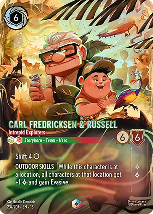 Image for Carl Fredricksen & Russell - Intrepid Explorers (Enchanted) (237/204) (13) - Disney Lorcana
