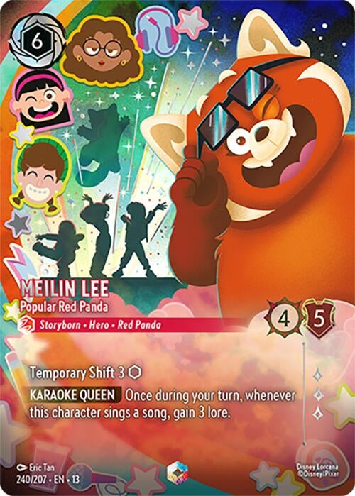 Image for Meilin Lee - Popular Red Panda (Enchanted) (240/204) (13) - Disney Lorcana