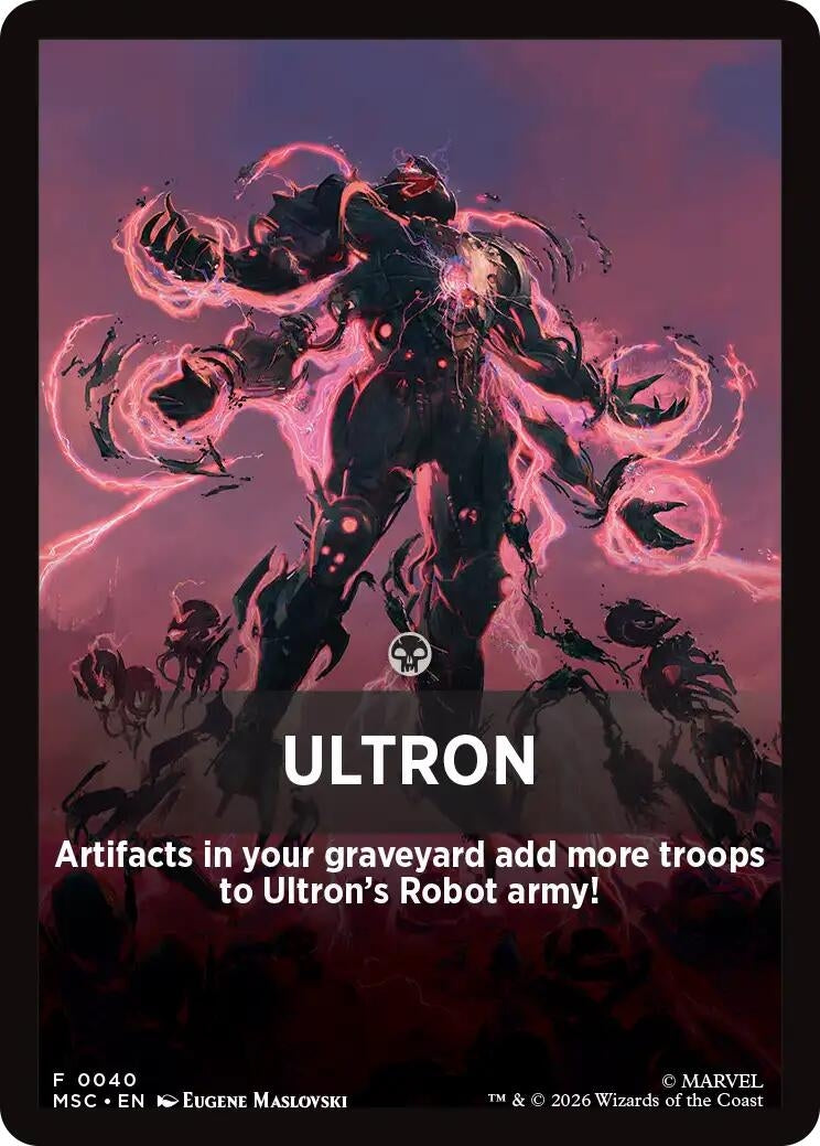 Image for Ultron Theme Card (40) (MSC) - Magic: The Gathering